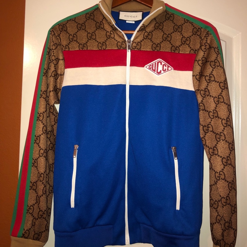 Gucci Track Jacket in GG print technical jersey.